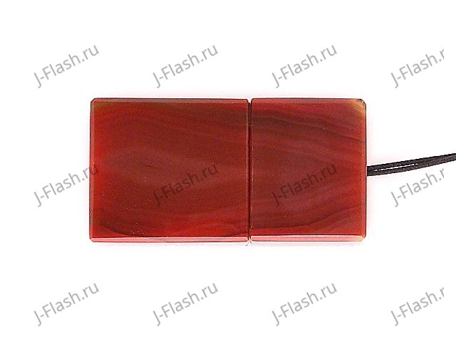 USB накопитель из узорчатого агата: вид снизу