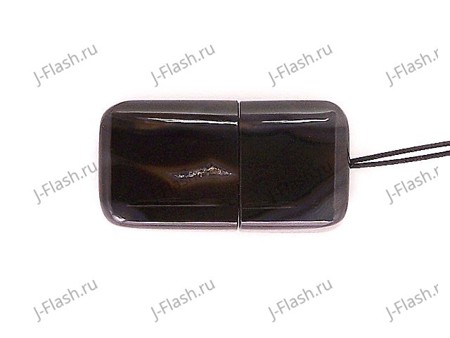 USB накопитель из черного агата: вид сверху