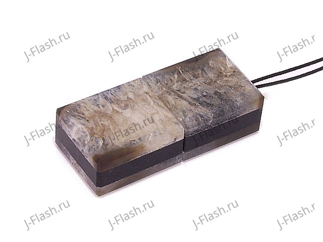 USB накопитель из черного агата: общий вид