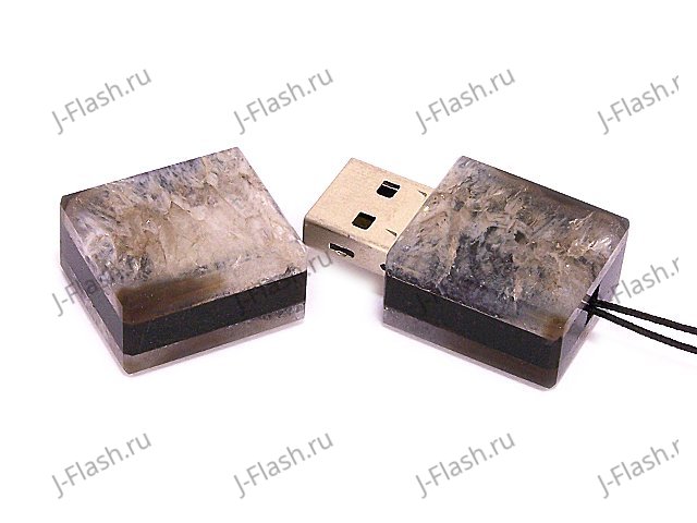 USB накопитель из черного агата: открытая