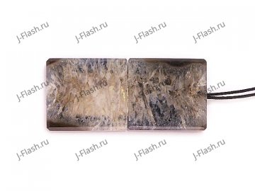 USB накопитель из черного агата: вид сверху
