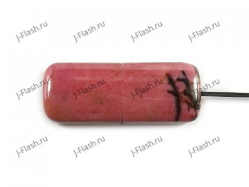 USB накопитель из родонита: вид сверху