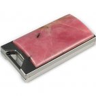 Флешка в металлическом корпусе с родонитом: общий вид