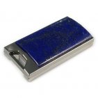 Флешка в металлическом корпусе с лазуритом: общий вид