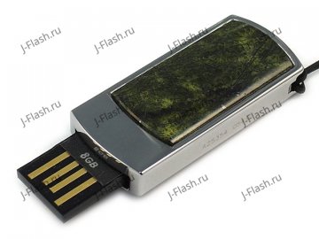 Сувенирная флешка со змеевиком: USB разъем выдвинут