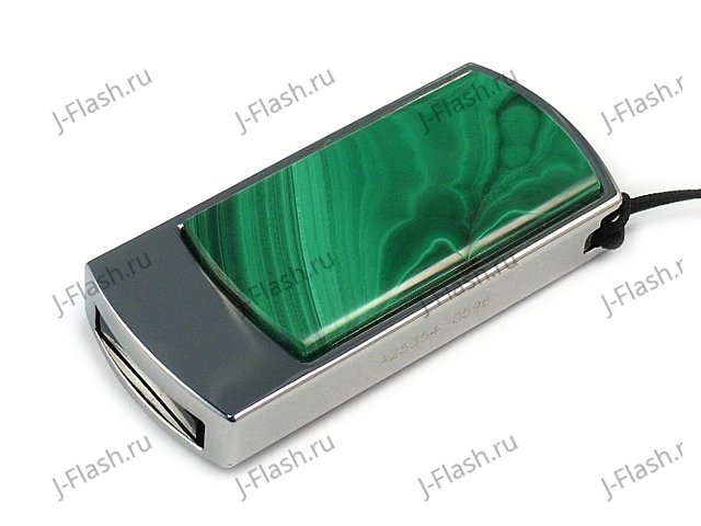 Подарочная флешка с малахитом: общий вид