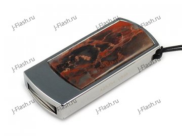 Подарочная флешка с уральской яшмой: общий вид