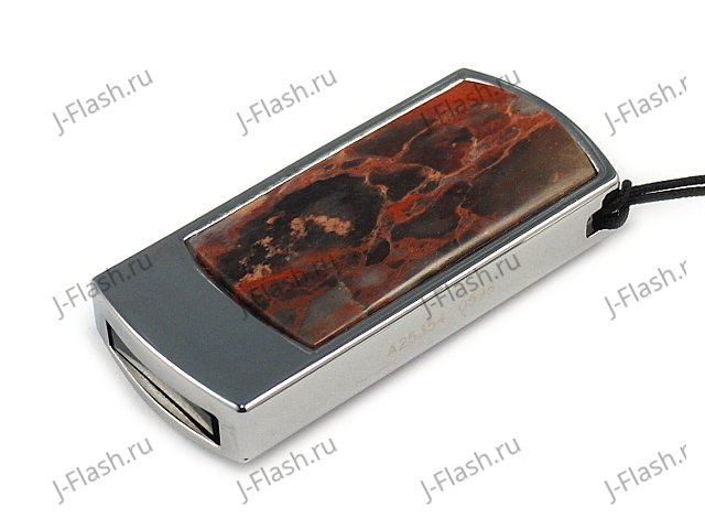 Подарочная флешка с уральской яшмой: общий вид