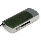 Флешка в металлическом корпусе с камнем нефрит: надежный фиксатор