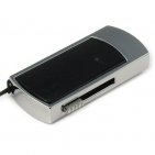 Флешка в металлическом корпусе с черным змеевиком: надежный фиксатор