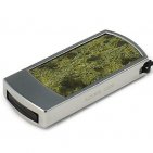 Сувенирная флешка с камнем змеевик: общий вид