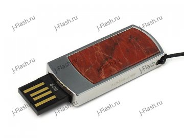 Подарочная флешка с яшмой: USB разъем выдвинут