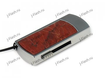 Флешка в металлическом корпусе с яшмой: надежный фиксатор