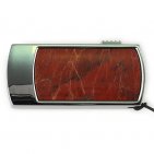 Флешка в металлическом корпусе с яшмой: вид сверху