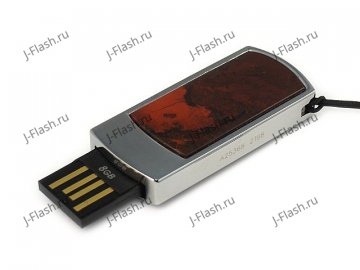Подарочная флешка с яшмой: USB разъем выдвинут