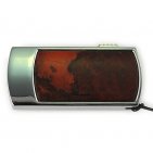 Флешка в металлическом корпусе с яшмой: вид сверху