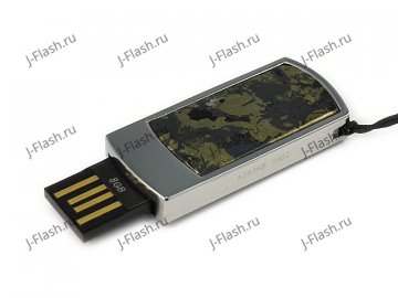 Подарочная флешка с гематитом: USB разъем выдвинут