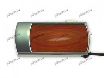 Флешка в металлическом корпусе с агатом: вид сверху