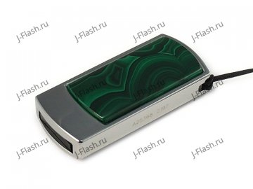 Подарочная флешка с малахитом: общий вид