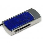 Флешка в металлическом корпусе с лазуритом: надежный фиксатор