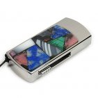 Флешка в металлическом корпусе с мозаикой: надежный фиксатор