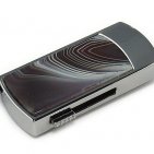 Флешка в металлическом корпусе с агатом: надежный фиксатор