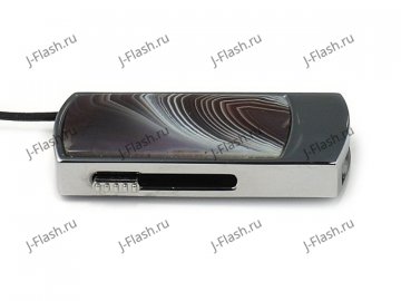 Сувенирная флешка с агатом: вид сбоку