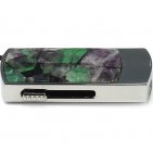 Сувенирная флешка с камнем флюорит: вид сбоку