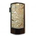 Промо-флешка в металлическом корпусе с камнем беломорит: эффект иризации