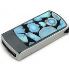 Подарочная флешка с мозаикой из бирюзы: общий вид