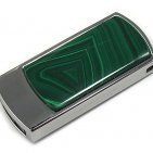 USB флеш-накопитель инкрустированный малахитом: общий вид