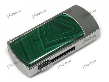 Сувенирная флешка с малахитом: надежный фиксатор