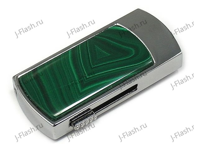 Сувенирная флешка с малахитом: надежный фиксатор