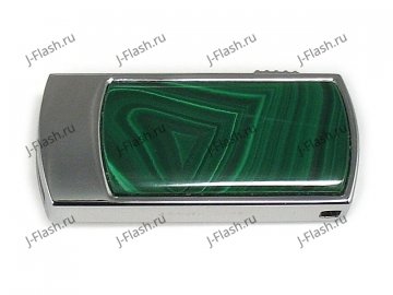 Флешка в малахите: вид сверху