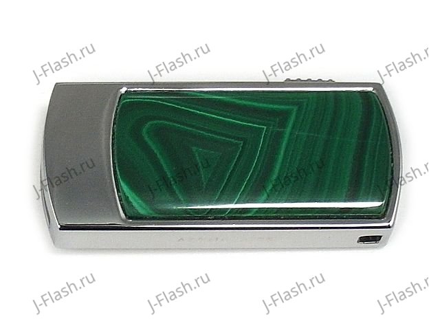 Флешка в малахите: вид сверху