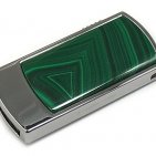 Сувенирная флешка с малахитом: общий вид