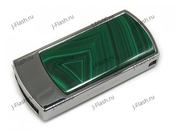 Сувенирная флешка с малахитом: общий вид