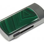 USB flash с малахитом: надежный фиксатор