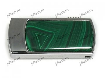 Подарочная флешка с малахитом: вид сверху