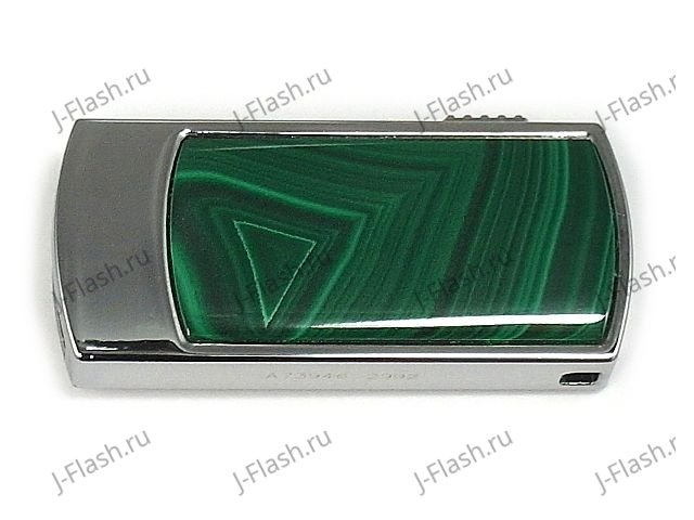 Подарочная флешка с малахитом: вид сверху