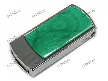 Рекламная флешка с малахитом: общий вид