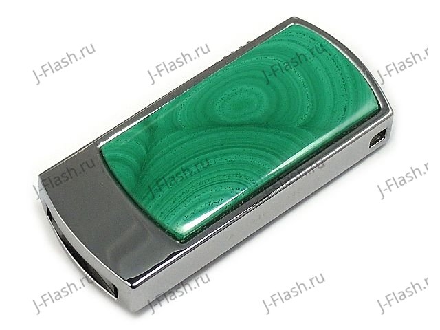 Рекламная флешка с малахитом: общий вид
