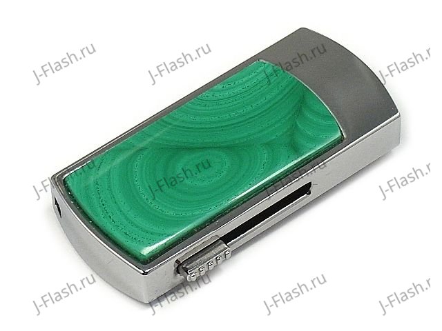 USB диск с малахитом: надежный фиксатор