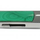 Малахитовый USB диск: вид сбоку