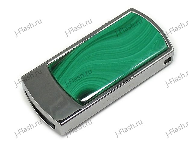 Малахитовый USB flash: общий вид