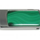 Свадебная USB флешка с малахитом: вид сверху