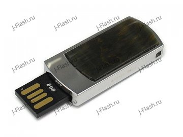 Флешка с тигровым глазом: разъем выдвинут