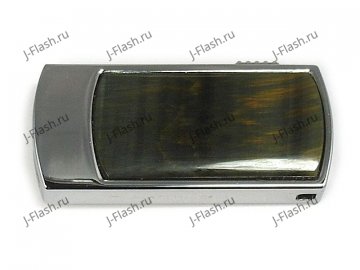 USB флешка с тигровым глазом: вид сверху
