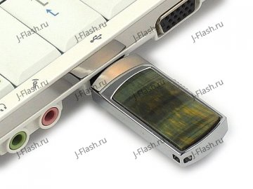 Флешка инкрустированная тигровым глазом: подключение к компьютеру