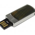 USB flash в камне тигровый глаз: разъем выдвинут